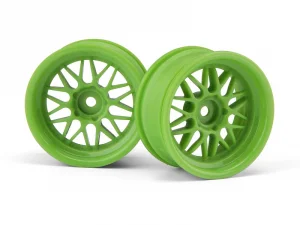 HPI HRE C90 26mm Wheels - Green - 6mm Offset (1 Pair)