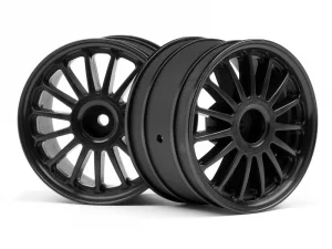 HPI WR8 Tarmac On Road Wheels - 57 x 35mm - Black (2)