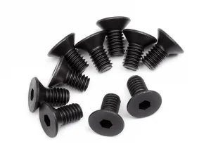 HPI Flat Head Screw M4X8mm (Hex Socket/10Pcs)