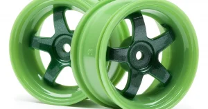 HPI Work Meister S1 Wheels - Green - 3mm Offset - 1 Pair