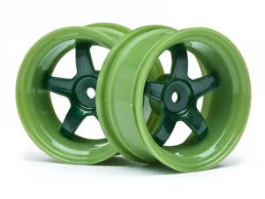 HPI Work Meister S1 Wheels - Green - 3mm Offset - 1 Pair