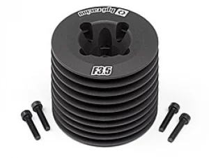 HPI Aluminium Heatsink Head (Black/F3.5 V2)