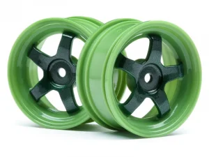 HPI Work Meister S1 Wheels - Green - 0mm Offset - 1 Pair