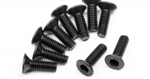 HPI Flat Head Screw M2.5X8mm (Hex Socket/10Pcs)