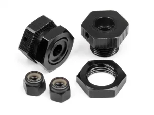 HPI Savage Aluminium 17mm Hex Hub Set - Black - Pack of 4
