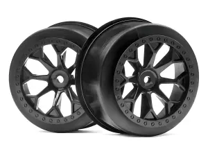 HPI 8-Shot SC Wheel (Black/2Pcs)