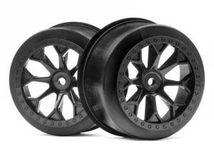 HPI 8-Shot SC Wheel (Black/2Pcs)