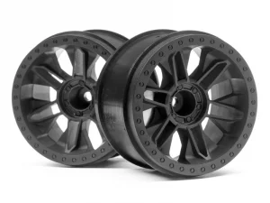 HPI 6-Shot ST Wheel (Black/2Pcs)