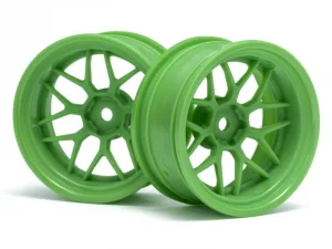 HPI Tech 7 Green Wheels - 52x26mm +9mm Offset - 1 Pair