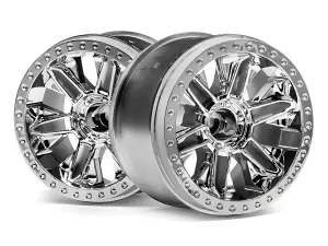 HPI 6-Shot ST Wheel (Chrome/2Pcs)