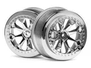 HPI 8-Shot SC Wheel (Chrome/2Pcs)