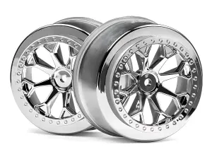 HPI 8-Shot SC Wheel (Chrome/2Pcs)
