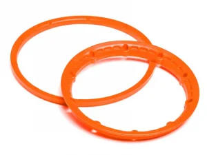 HPI Heavy Duty Wheel Bead Lock Rings (Orange/For 2 Wheels)