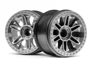 HPI 6-Shot ST Wheel (Silver/2Pcs)