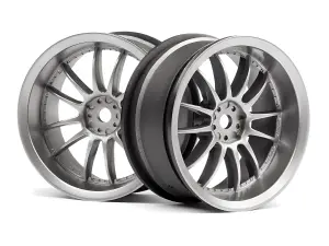 HPI Work XSA 02C Wheel 26mm Light Gunmental (3mm/2Pcs)
