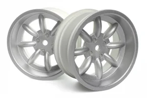HPI FS-15 Sport 8 Spoke Wheel Silver 26mm - 6mm Offset (2)
