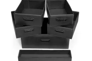 DRAWER SET FOR 160566/107244 (6 PCS BLACK)