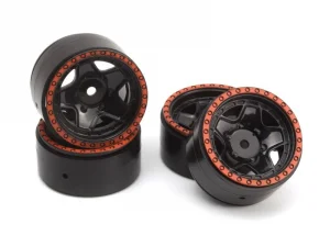 CL-5 Beadlock Wheel 1.2in (Red/4pcs)
