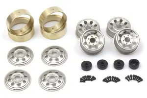 CS-8 Steel Beadlock Wheel 1.2in (Silver/4pcs)
