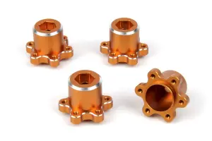 Aluminium MT Wheel Hex +2.5mm (Orange/4pcs)