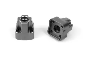 Aluminium Rear Hub Set (Gunmetal/2pcs)