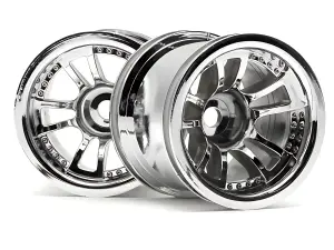 Split 5 Truck Wheel Chrome - Fits HPI Nitro MT - pair