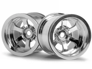 Scorch 6-Spoke Wheel Shiny Chrome - Pair
