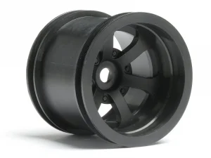 Scorch 6-Spoke Wheel Black - HPI Firestorm Standard - Pair ** CLEARANCE **