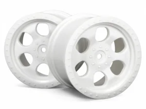 HPI 6 Spoke Wheel - White - 83x56mm - 14mm Hex - (pair)
