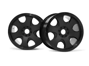 Warlock Wheel Black 83x56mm - 17mm Hex for Savage X / Hellfire - 2 Pcs