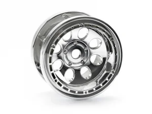 Rock 8 Beadlock 2.2 Inch Wheel - Chrome - Pair