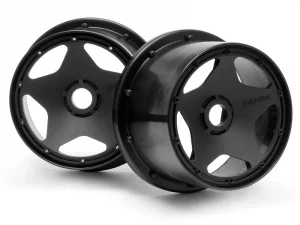 HPI Baja 5B Super Star Wheel - Black - Rear - Pair