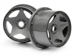 HPI Baja 5B Super Star Wheel - Gunmetal - Rear - Pair