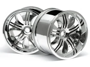 Tremor Wheel Chrome Savage Inc 17mm Hex Hub 115x70mm 7inch 2Pcs