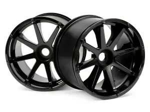 Blast Wheel Black Savage Incl. 17mm Hex Hub 115X70mm 7inch 2Pcs