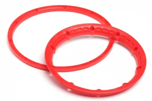 Heavy Duty Wheel Bead Lock Rings for HPI Baja 5B - Red (1 Pair - fits 2 Wheels)
