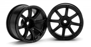 HPI Work Emotion XC8 Wheels - 26mm Black - 6mm Offset - 1 Pair
