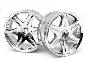 HPI LP29 Wheels - Work LS406 Chrome - 1 Pair ** CLEARANCE **