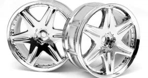 HPI LP29 Wheels - Work LS406 Chrome - 1 Pair