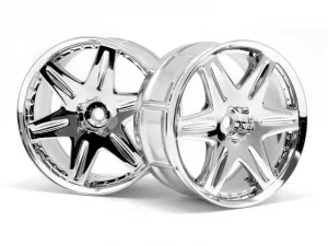 HPI LP32 Wheels - Work LS406 Chrome - 1 Pair