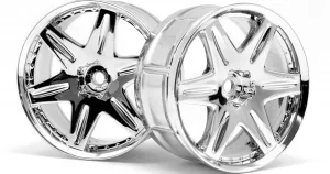 HPI LP32 Wheels - Work LS406 Chrome - 1 Pair