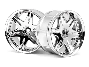 HPI LP35 Wheels - Work LS406 Chrome - 1 Pair