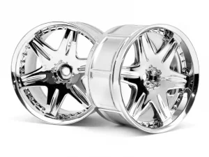 HPI LP35 Wheels - Work LS406 Chrome - 1 Pair ** CLEARANCE **