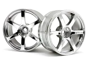 HPI LP29 Yokohama AVS Model T6 Chrome Wheels - 1 Pair