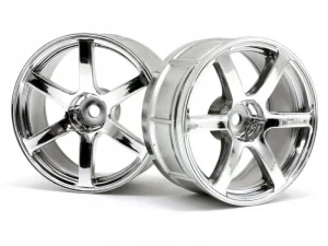 HPI LP29 Yokohama AVS Model T6 Chrome Wheels - 1 Pair
