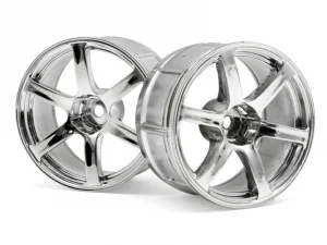 HPI LP32 Yokohama AVS Model T6 Chrome Wheels - 1 Pair