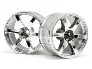 HPI LP35 Yokohama AVS Model T6 Chrome Wheels - 1 Pair