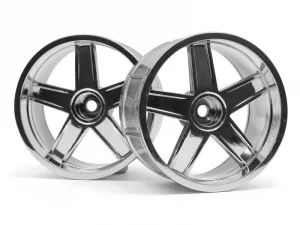HPI LP35 Wheel - MF Type - Chrome - 9mm Offset - 1 Pair