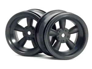 Vint 5 Spoke Whl 31mm/6mm Oset Black Chr for 31mm Vint. Tyres