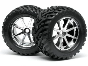 Goliath Tyre 7inch On Blast Whl Chrome With 17mm Hex